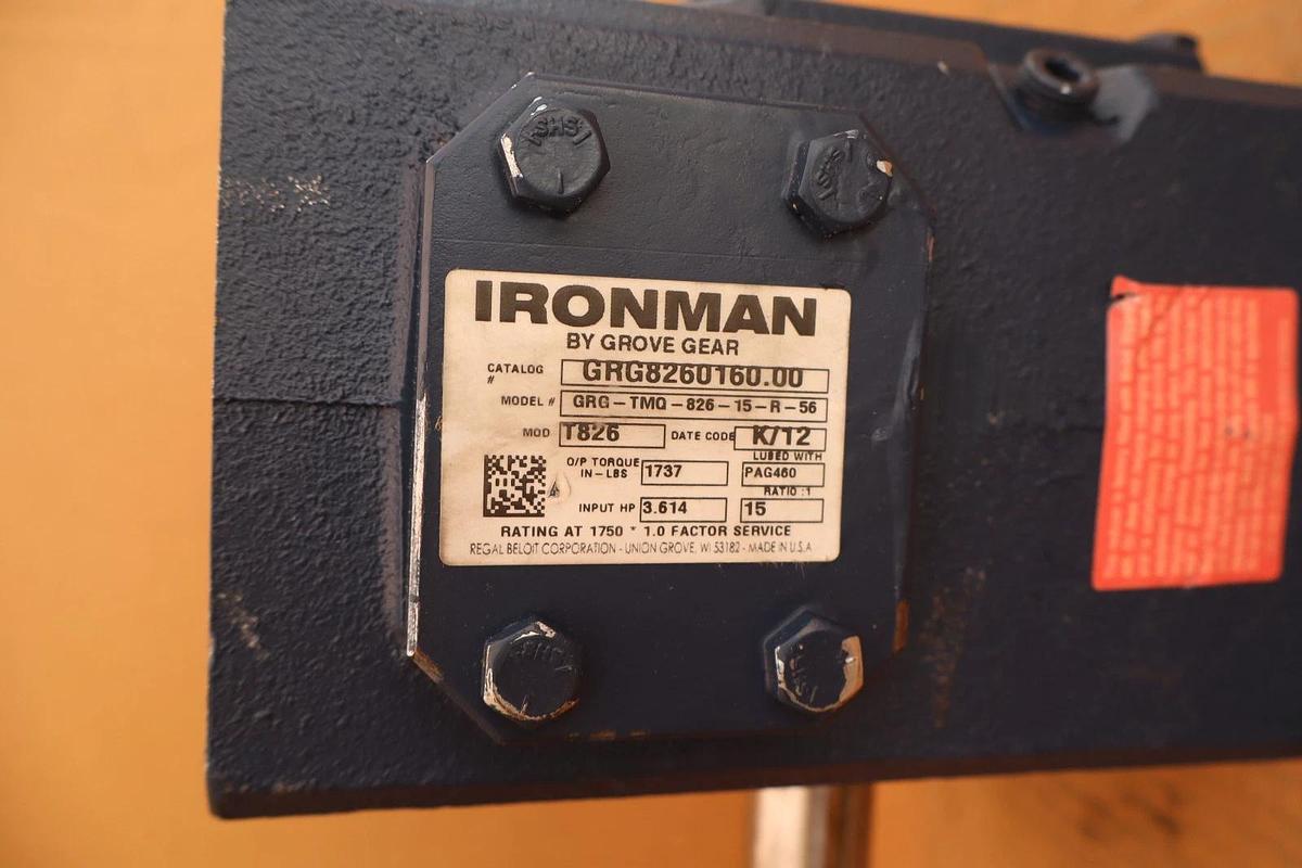 Ironman Grove Gear Speed Reducer Gearbox GRG-TMQ-826-15-R-56 GRG8260160.00 (NEW)