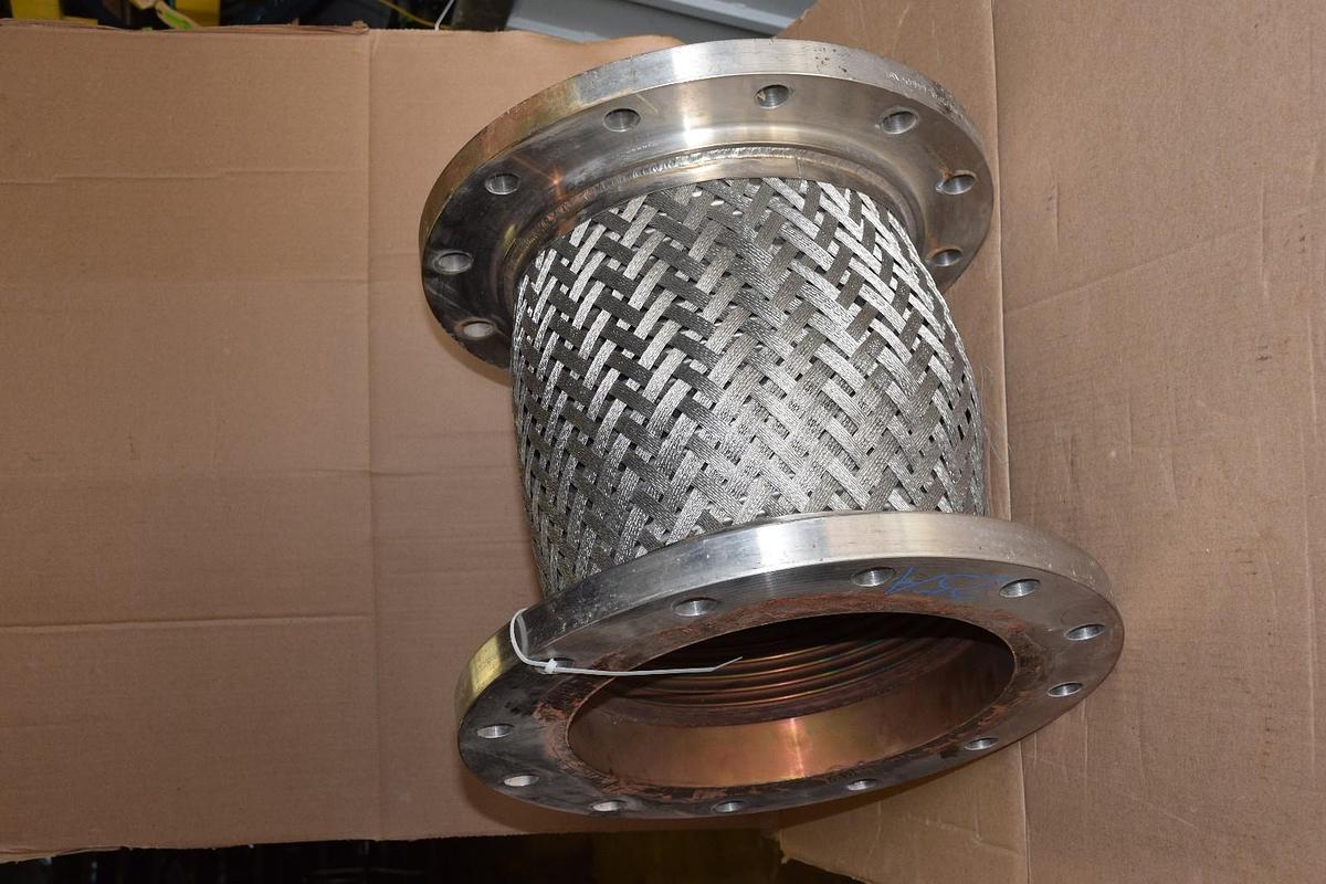 Used 304 Stainless Steel Flex 12" X 19"  Expansion Joint Fitting SS