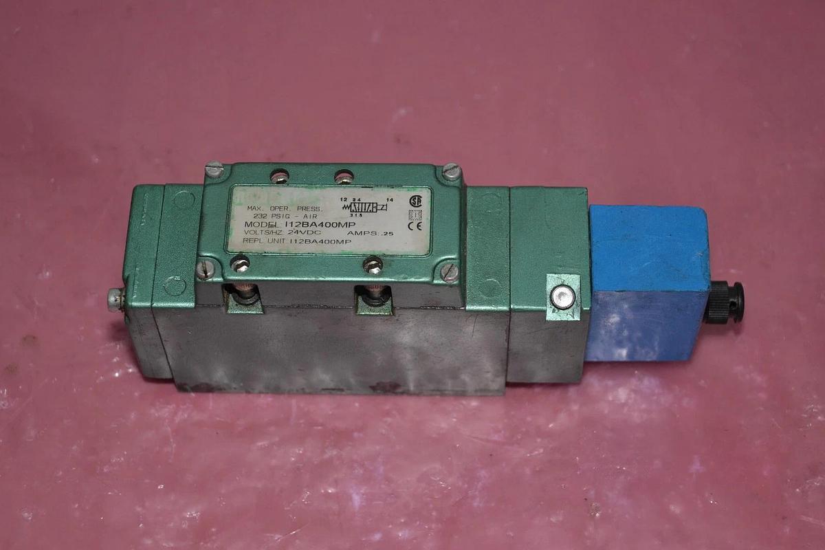 Used NUMATICS VALVE I12BA400MP 24 VDC 0.25A 0.25 A AMPS