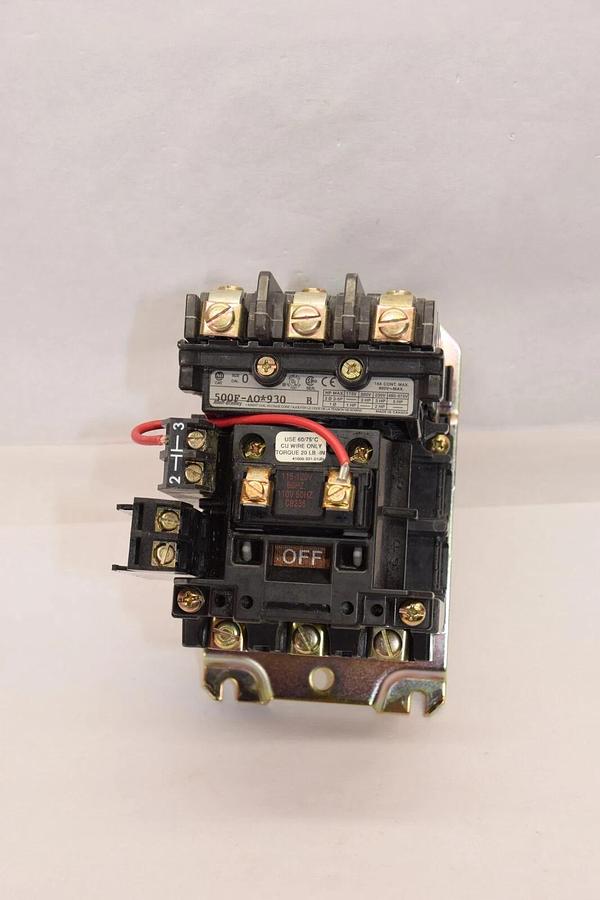 (NEW) ALLEN BRADLEY 500F-A0*930 Series B Size Sz 0 115-120V Coil