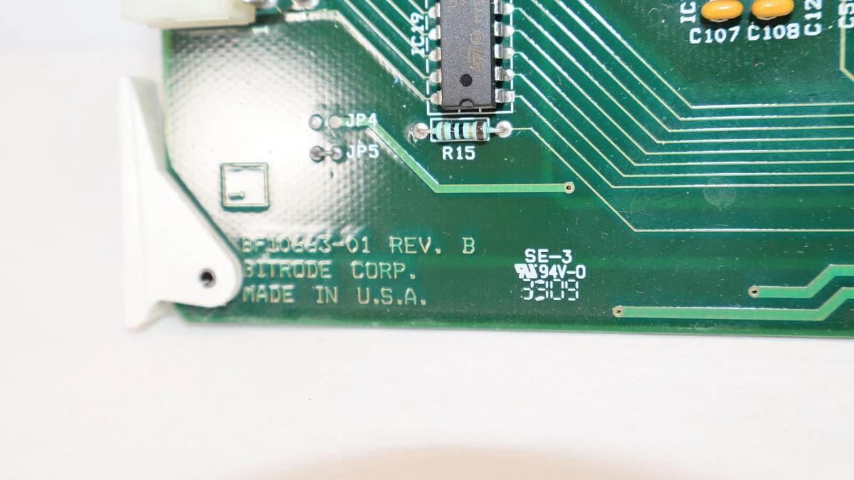 Used BITRODE CORP. BF10663-01 , BF1063301 ,Rev B BA10663-04 Rev. A Circuit Board