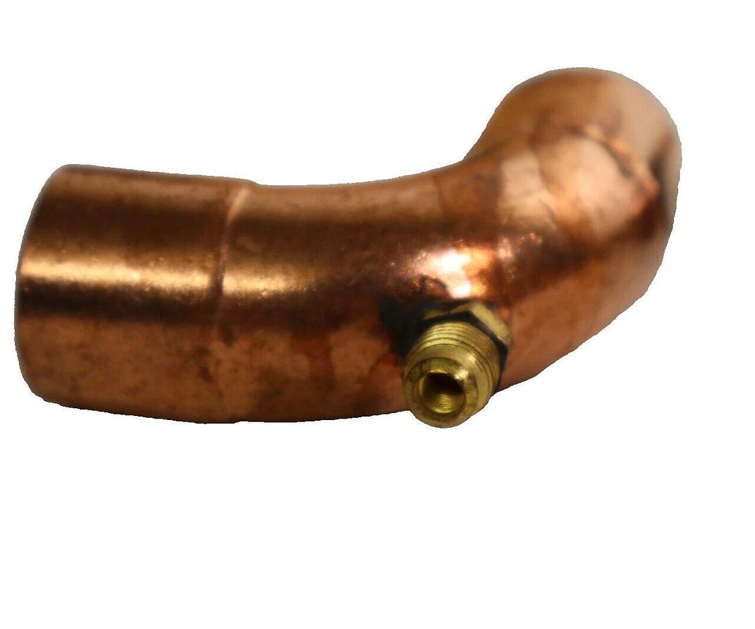 (20) Nibco 1" 90 degree 90° Copper Fitting Elbow HVAC w/ Schrader Valve Port NEW