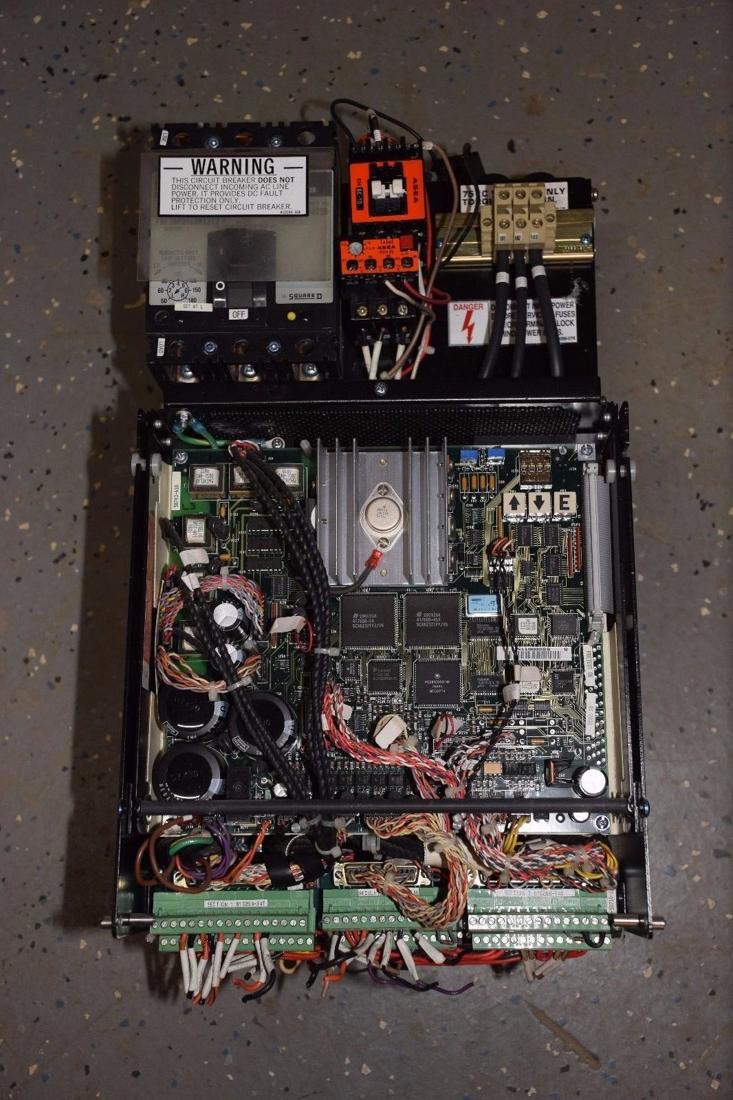 Used Reliance Electric Maxpak III 7.5hp Drive 7P8161-MOD 910K8160 460v 3p 0-58703-61A