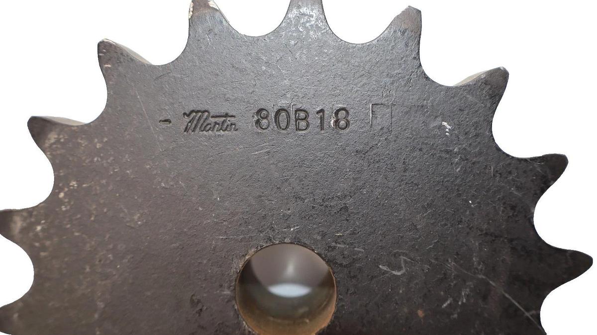 Martin 80B18 18 Teeth 1" Bore Sprocket (New)