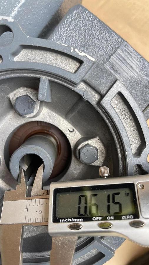 BOSTON GEAR Double Reduction Speed Reducer Worm Gear Box HFWA738C600B5HP26 600:1