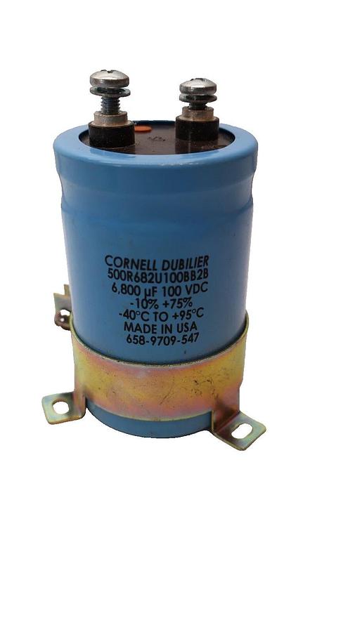 Used CORNELL DUBILIER 500R682U100BB2B 6,800uF 100Vdc Capacitor