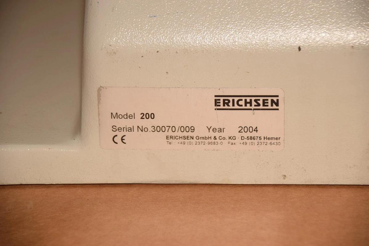 Used ERICHSEN 200 Lacquer Paint & Testing Machine *Crack*