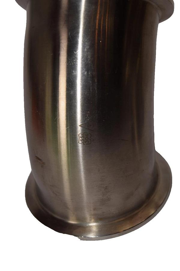 3" Sanitary 45° Sanitary Clamp 304 Stainless Steel Fitting (New - Lot of 2)