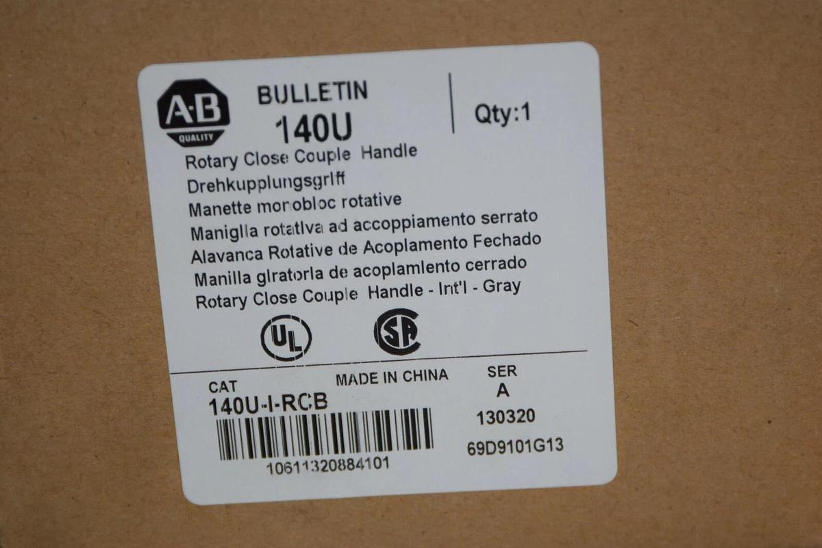 (NEW) ALLEN BRADLEY 140U-I-RCB Series A Rotary Close Couple Handle
