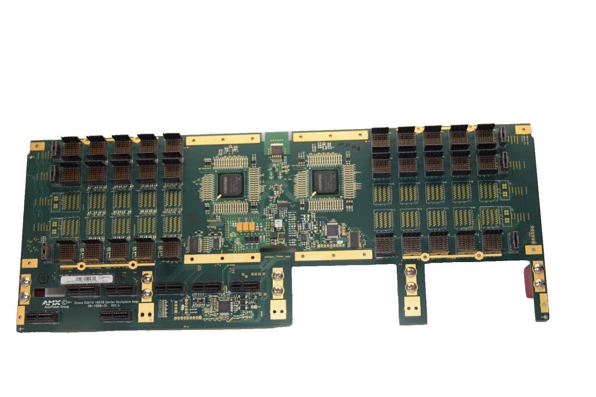 Used AMX 50-1058-31 Rev A Enova DGX16 16x16 Center Backplane Assy Board Card