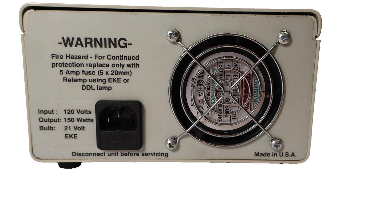 Used Micro Lite FL3000 Fiber Optic Light Source With Power Cord