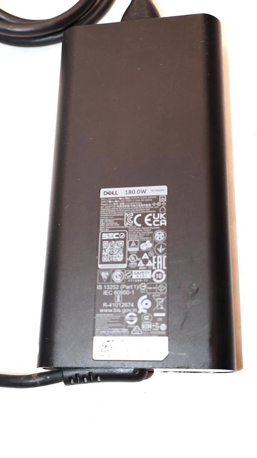 Used Dell 180.0W AC Adapter 100-120V 2.34A HA180PM181 With Power Cord OEM