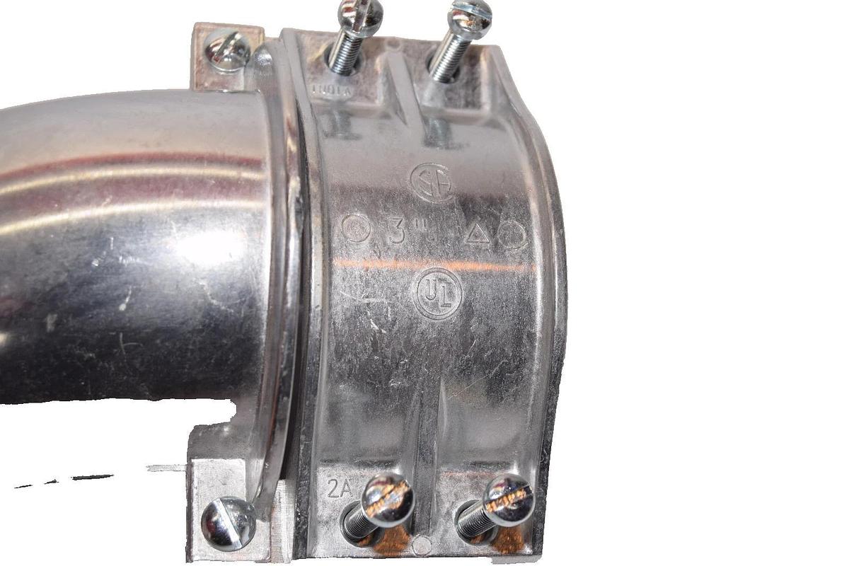 Nesco 812-DC2 3" 90 degree 2-Screw Flex Connector Fitting (New - Lot of 5)