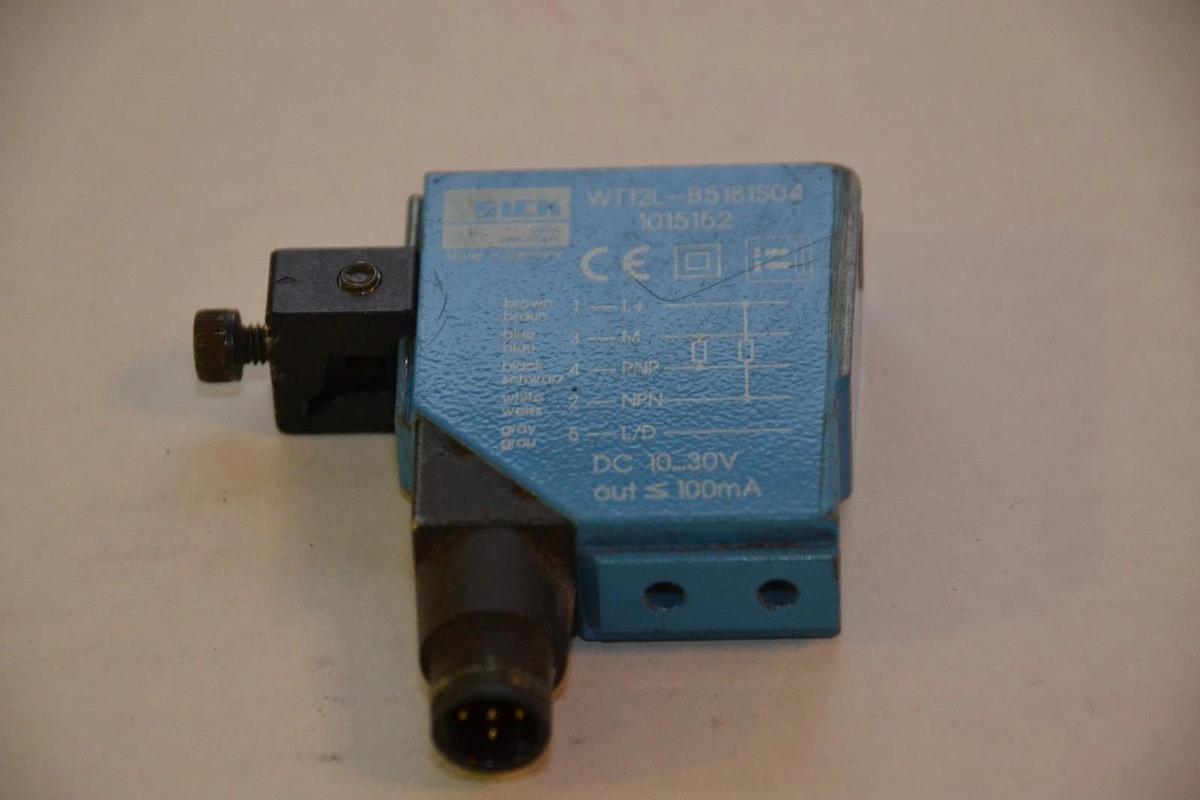 Used SICK Photoelectric Switch Sensor WT12L-B5181S04 WT12LB5181S04 1015152 10...30v