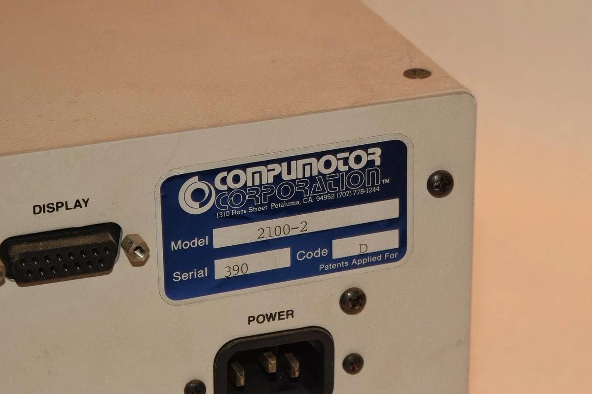 Used PARKER Compumotor Corp. 2100-2 117 VAC at 50 to 60 Hz 0.25A 2100 Series Indexer