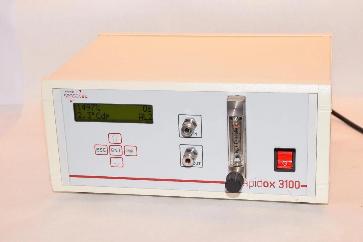 Used CAMBRIDGE RAPIDOX-3100 / RAPIDOX3100 Gas Analyzer Bench Top 90-260vac 50/60Hz