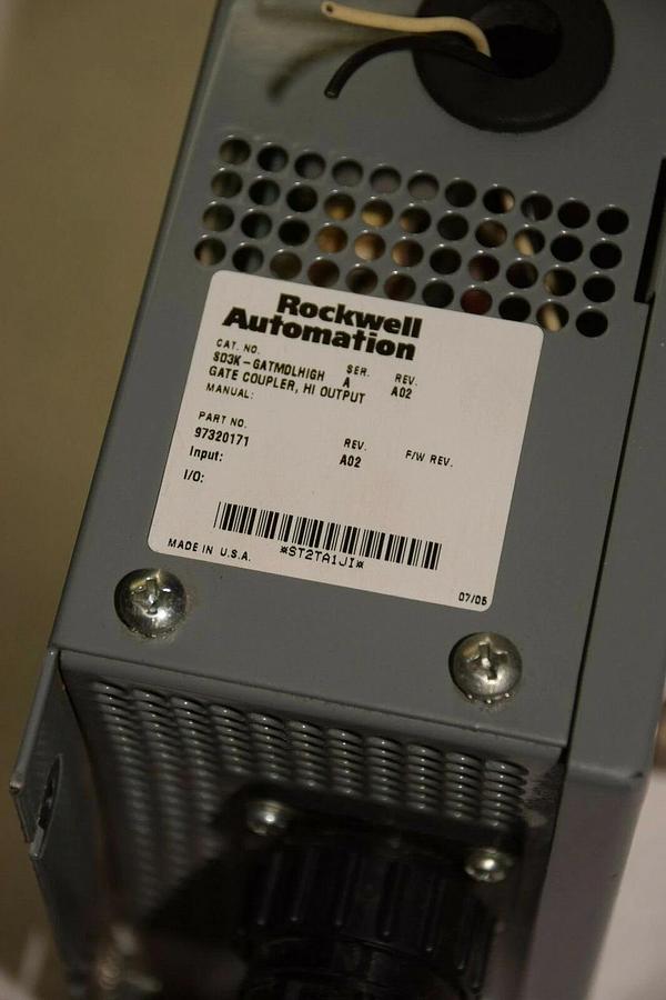 Used ROCKWELL Allen Bradley SD3000 Gate Coupler SD3K-GATMDLHIGH 97320171 Ser A RevA02