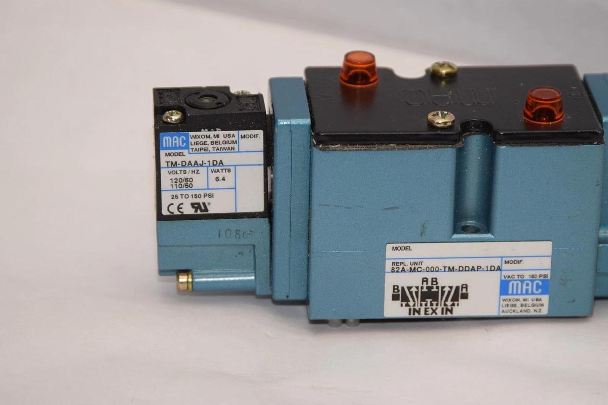 (NEW) MAC 82A-MC-000-TM-DDAP-1DA 150psi With TM-DAAJ-1DA Solenoid Valve
