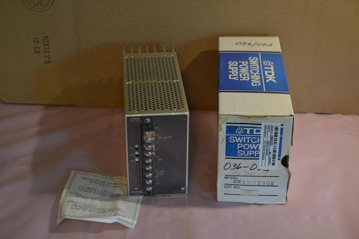 TDK DC POWER SUPPLY RM15-7R0GB RM15 7R0GB RM157R0GB NEW