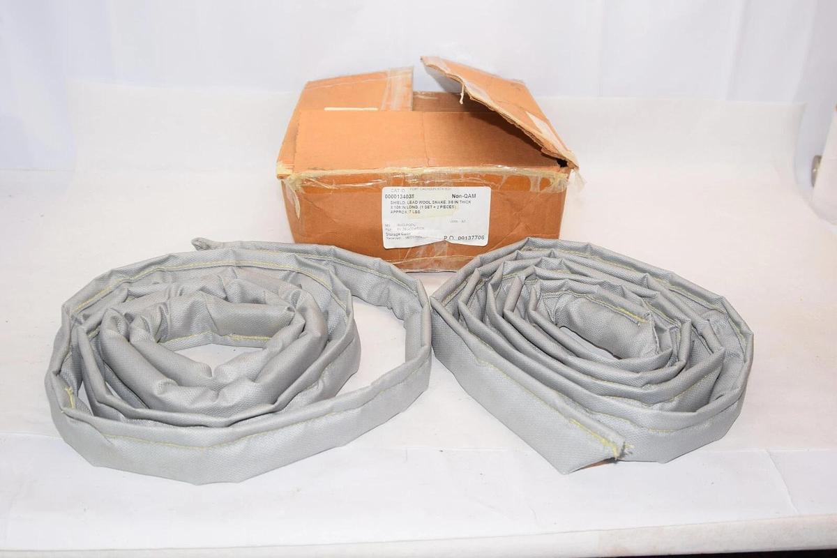 (NEW - 1 Set) NUCLPOOU 0000134038 3/8" Thick 109" Long Shield Lead Wool Snake