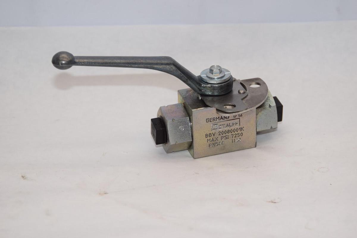(NEW) STAUFF BBV 20080001K 7250psi PN500 1/2" NPT Ball Valve