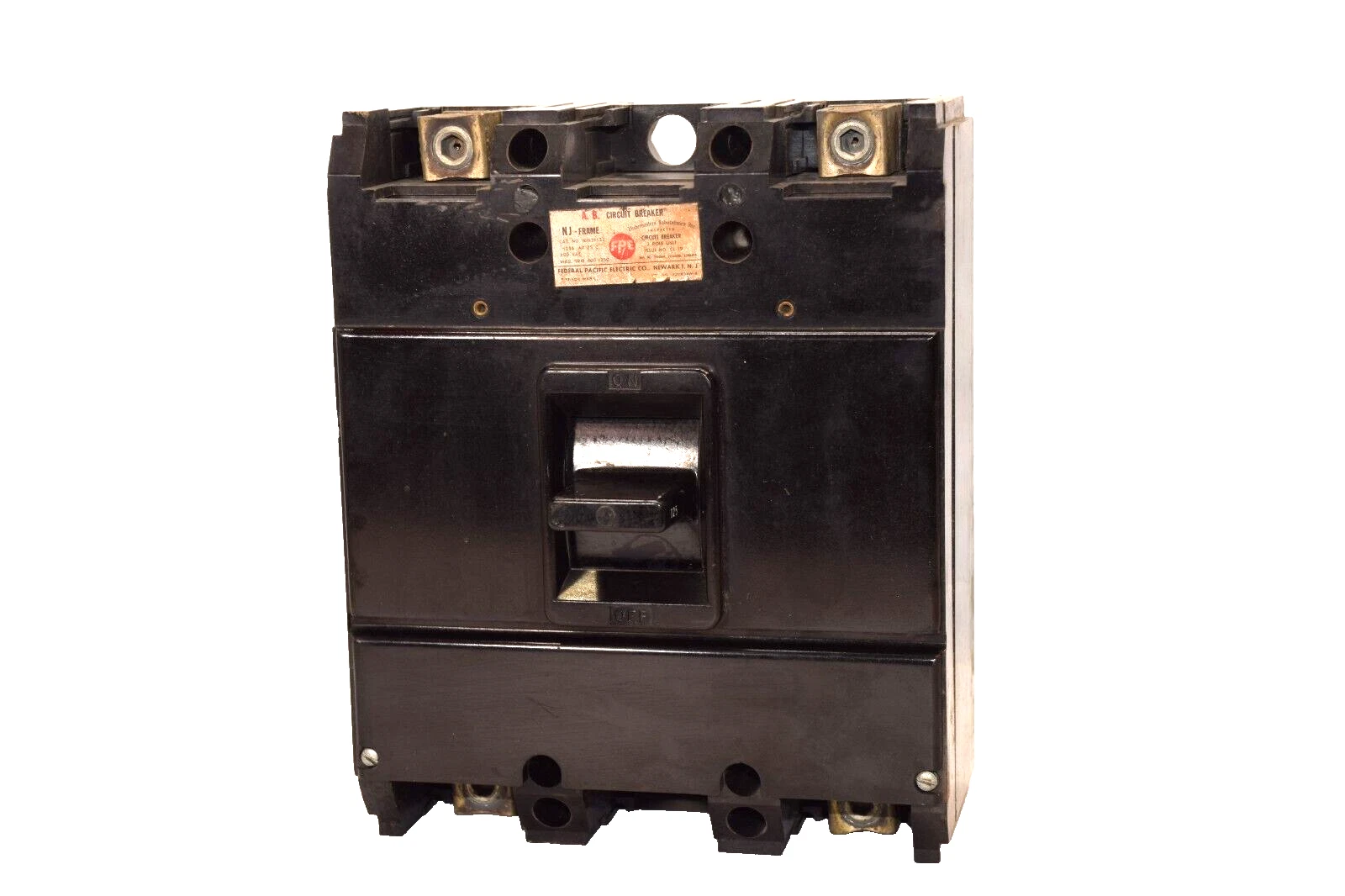 (NEW) FEDERAL PACIFIC ELECTRIC CO. NJ621125 125A 600Vac 2P Circuit Breaker