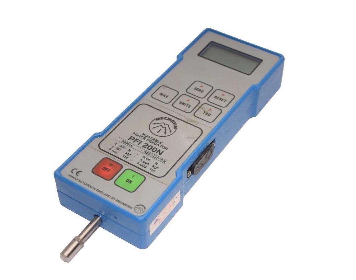 Used MECMESIN PFI 200N PFI-200N PFI200N Portable Force Indicator