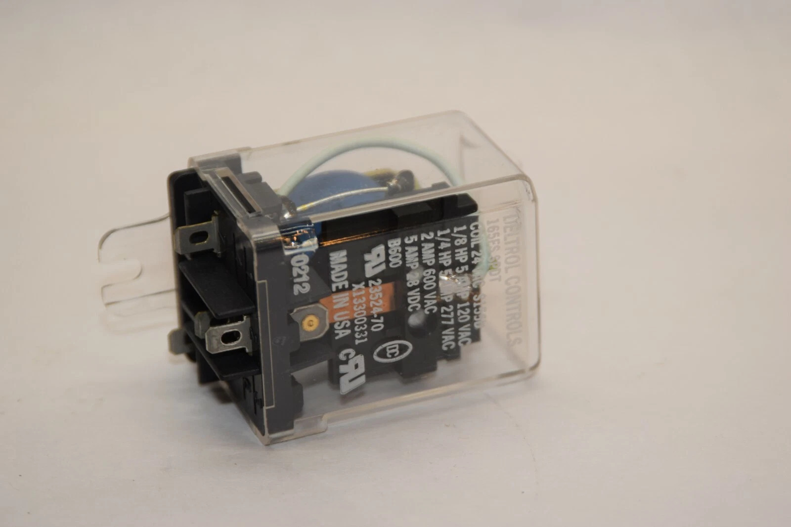 (NEW) DELTROL CONTROLS 165FS SPDT 165FS-24 24Vac S155D Coil Relay