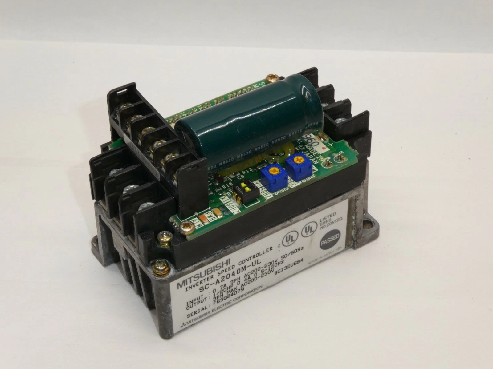 NEW- MITSUBISHI SC-A2040M-UL 0.7A 3Ph 200-230V 1/20Hp Inverter Speed Controller