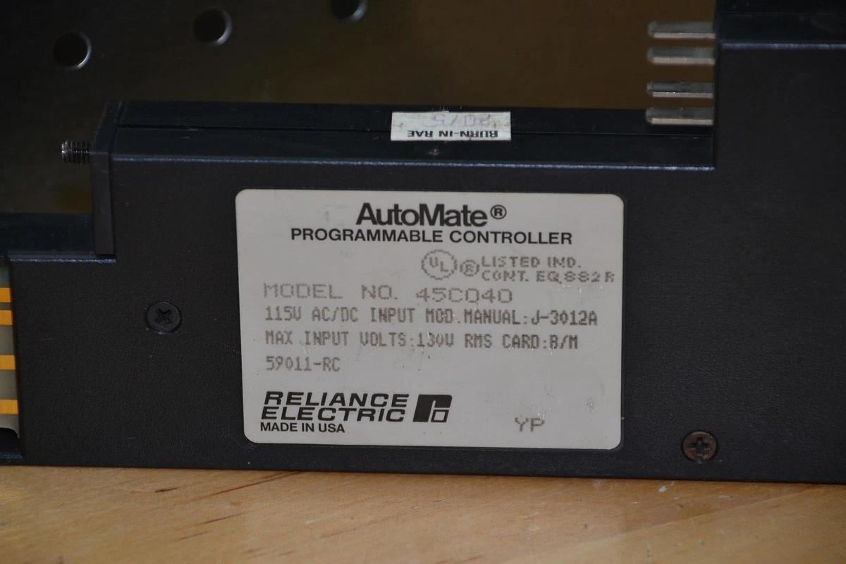 Used RELIANCE ELECTRIC 45C-040  45C040 AutoMate programmable controller  input card