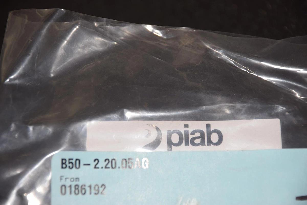 PIAB B50-2.20.05AG 1/8" SILICONE SUCTION CUP WITH MESH FILTER NEW