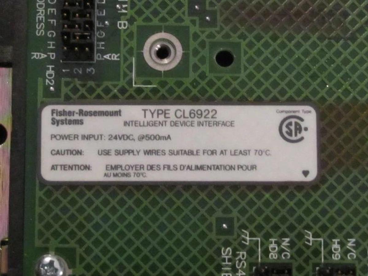 Used FISHER ROSEMOUNT IDI TERMINATION CL6922X1-B1 CL6922