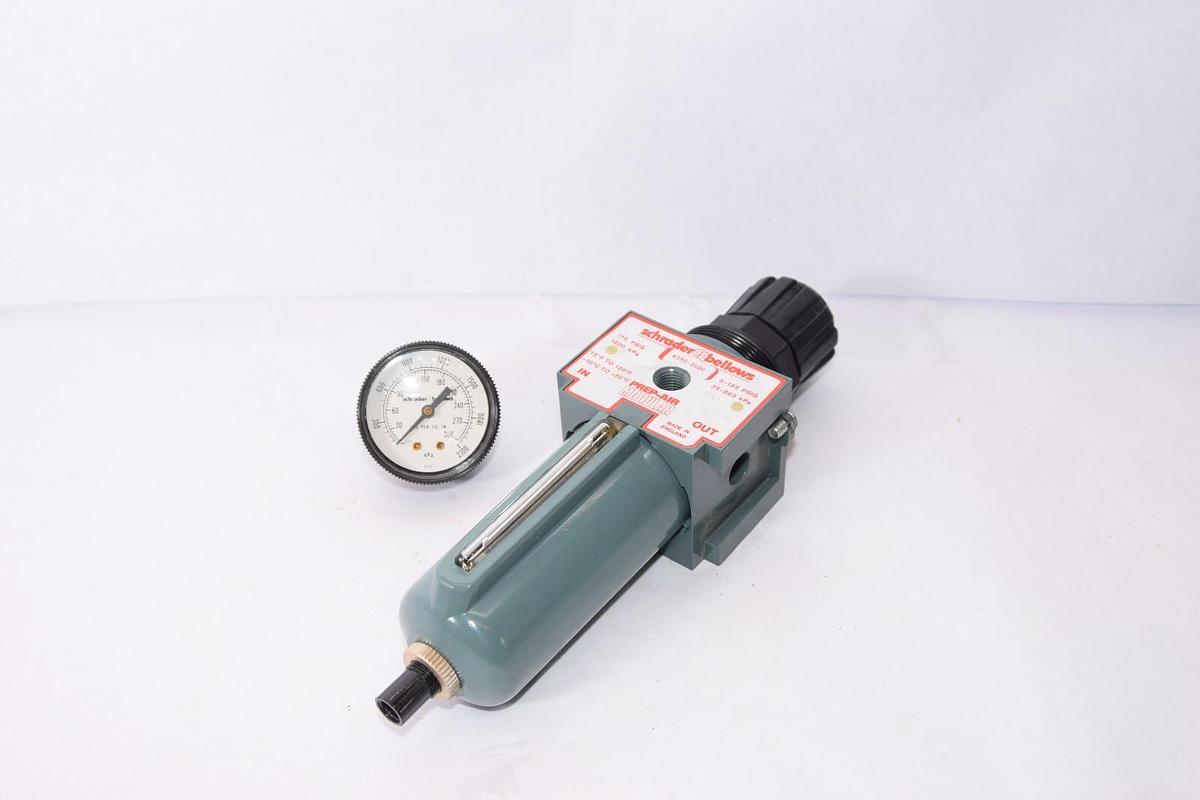(NEW) SCHRADER BELLOWS 4599-3600 5-125psig Prep-Air Modular Lubricator *Dent*