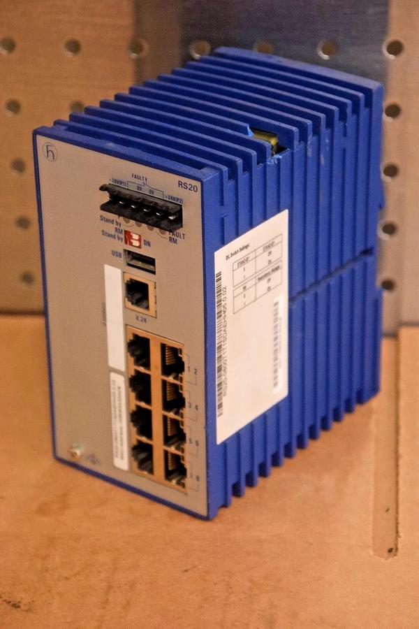 Used HIRSCHMANN Rail Switch Industrial Ethernet RS20 RS20-0800T1T1SDAEHH05.0.02