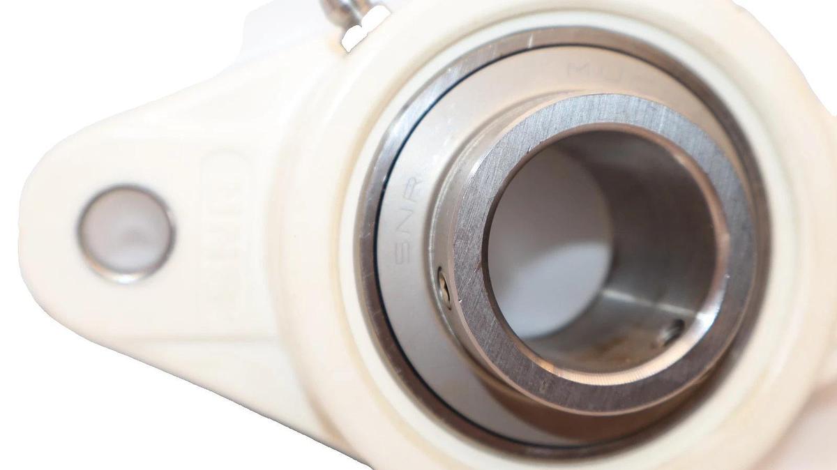 SNR GSFT.30 , MUC206FD 2-Bolt Thermoplastic & Stainless Bearing (NIB)