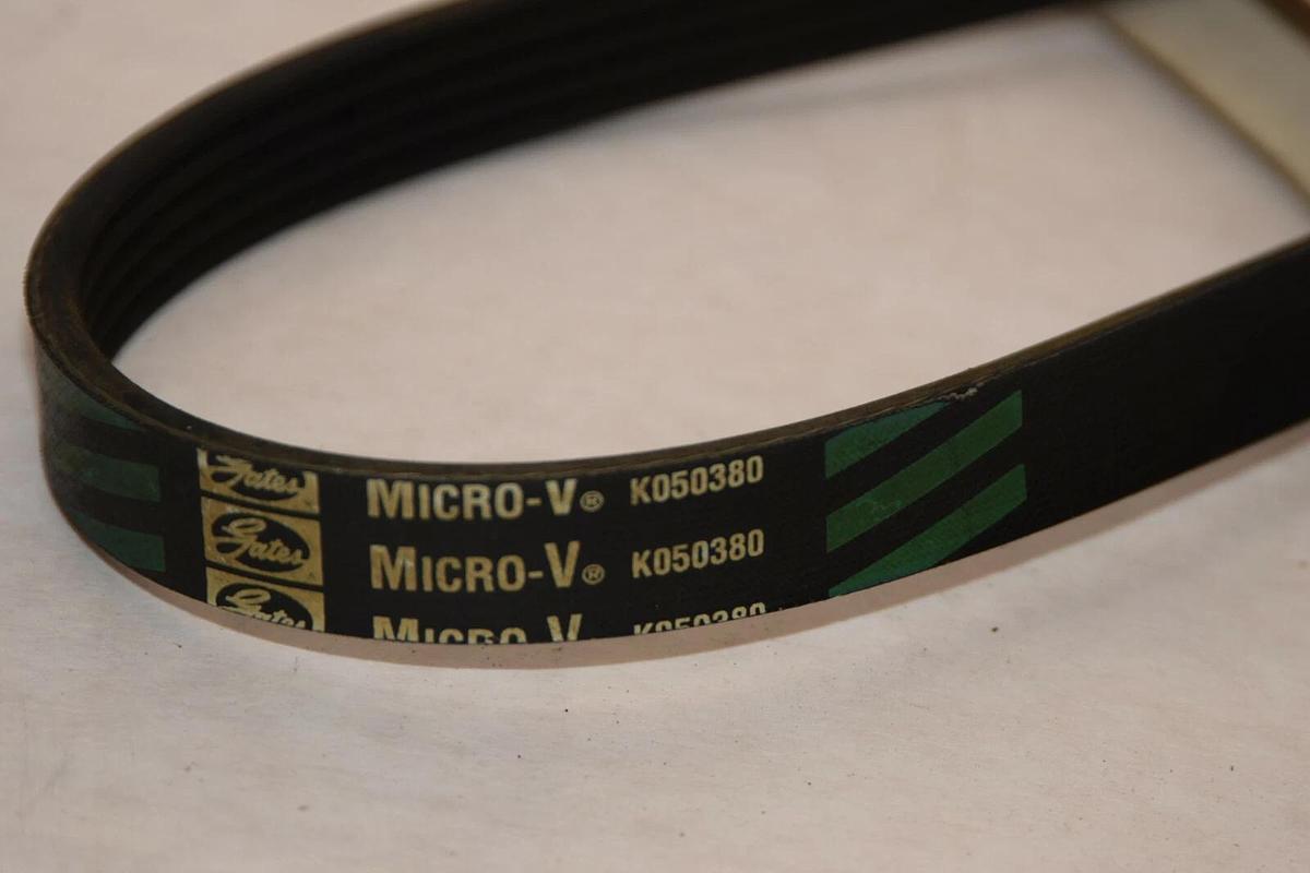 (NEW) GATES Green Stripe K050380 5PK6969 USA 5 Rib Micro-V Serpentine Belt
