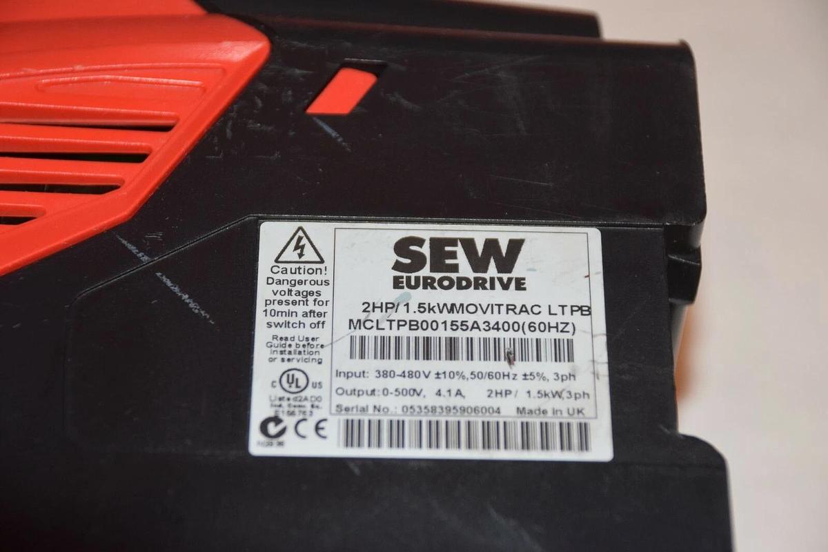 Used SEW MCLTPB00155A3400 2HP 1.5kW EURODRIVE MOVITRAC DRIVE