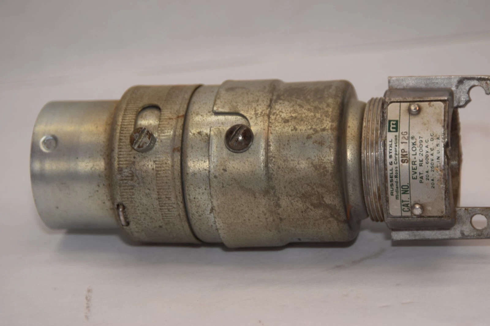 Used RUSSELL & STOLL SKP 12G , SKP12G 20A-600Vac Ever-Lok Plug