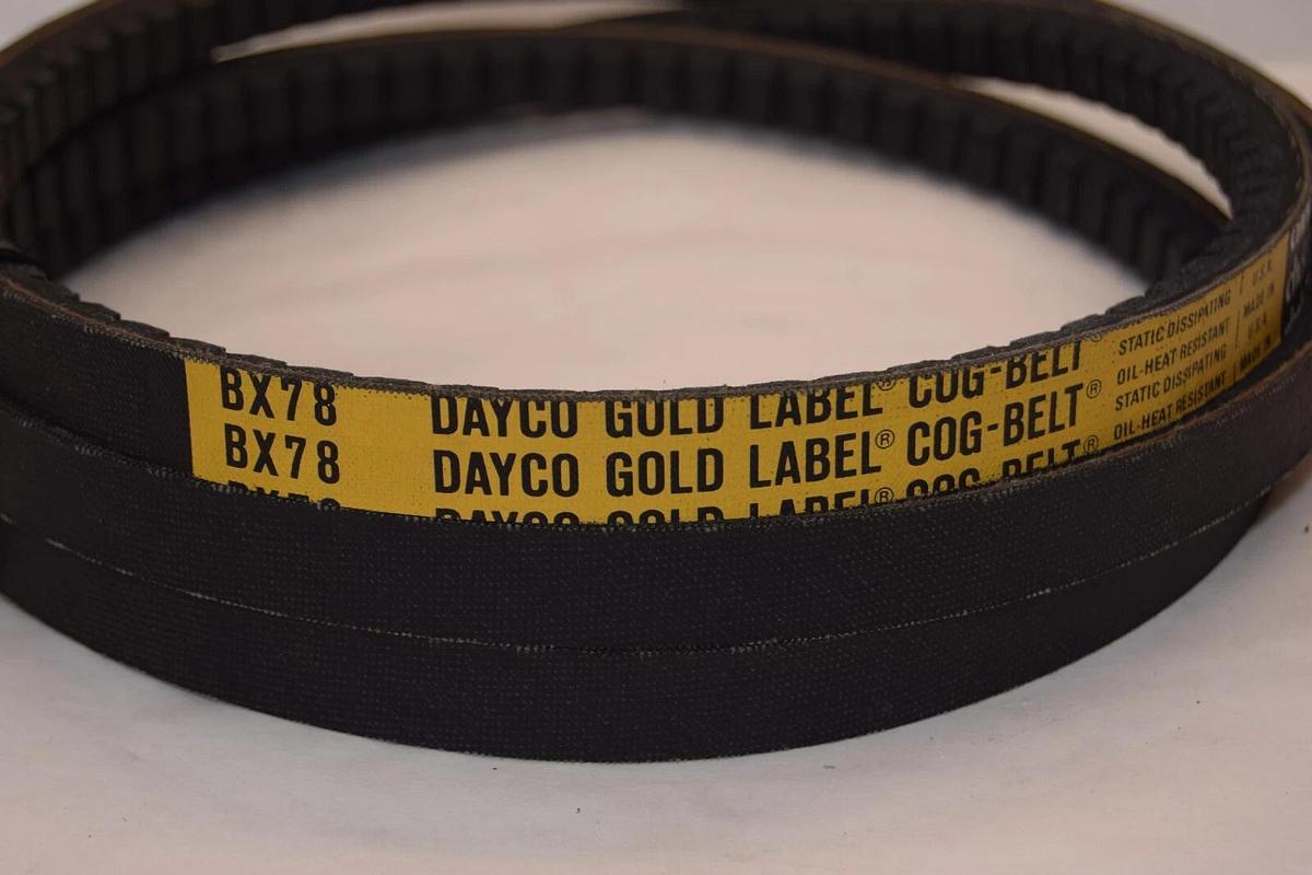 (NEW) DAYCO BX78 Gold Label Cogged V-Belt USA