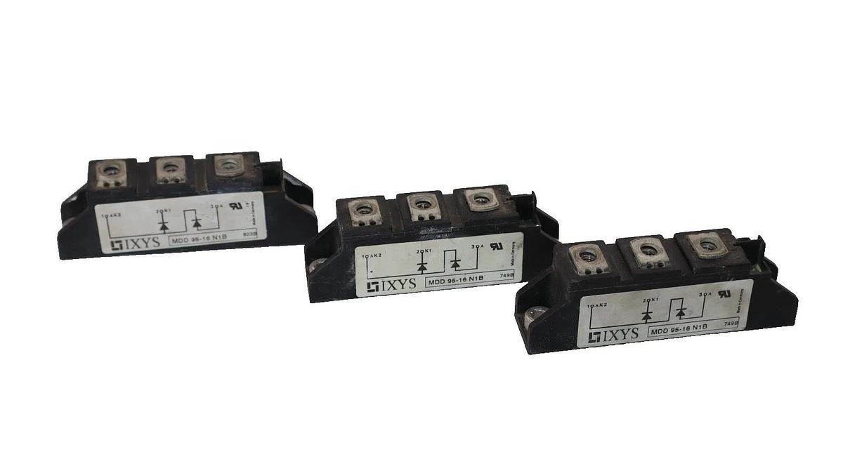Used (Lot of 3) IXYS MDD 95-16N1B , MDD9516N1B Power Supply Module