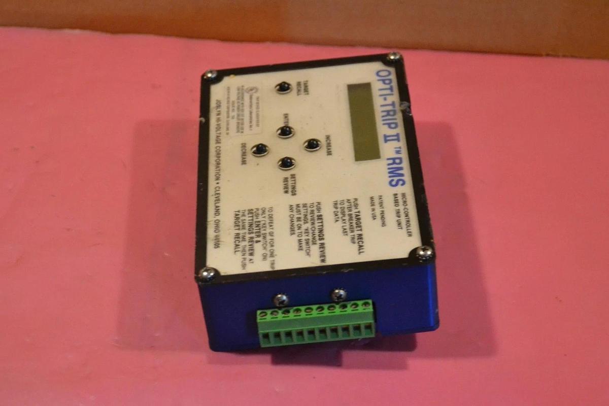 Used JOSLYN HI-VOLTAGE MICRO CONTROLLED TRIP UNIT OPTI-TRIP II RMS