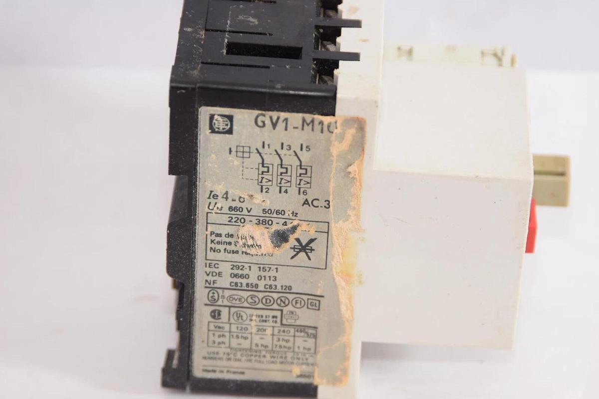 Used TELEMECANIQUE GV1-M10 GV1M10 4-6A Motor Starter