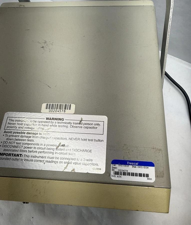 Used Sencore LC103 Capacitor and Inductor Analyzer  With Power Supply "Cal 2024"