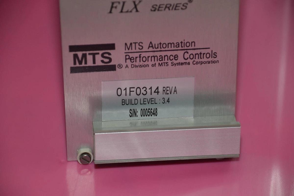 MTS AUTOMATION 01F0314 REV BUILD LEVEL 3.4 FLX SERIES SERVO AMPLIFIER NEW