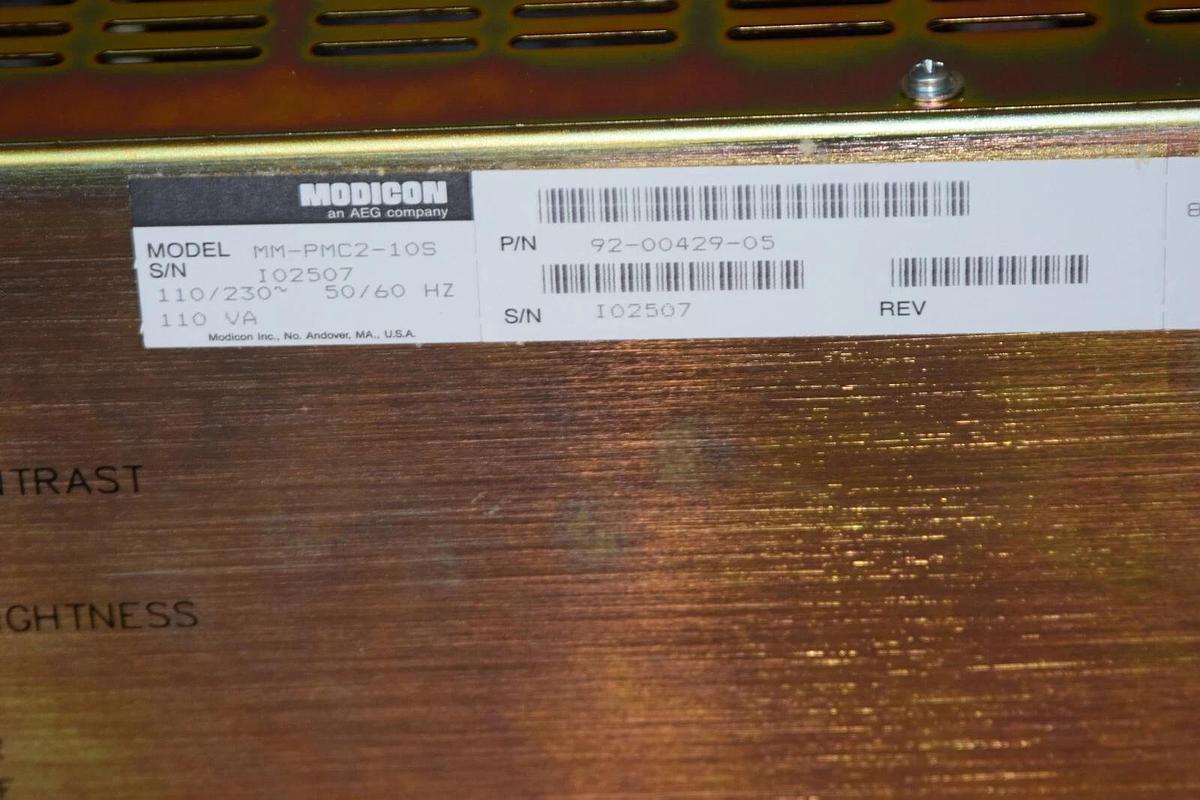 New Modicon AEG MM-PMC2-10S PanelMate Plus Operator Interface Screen 92-00429-05