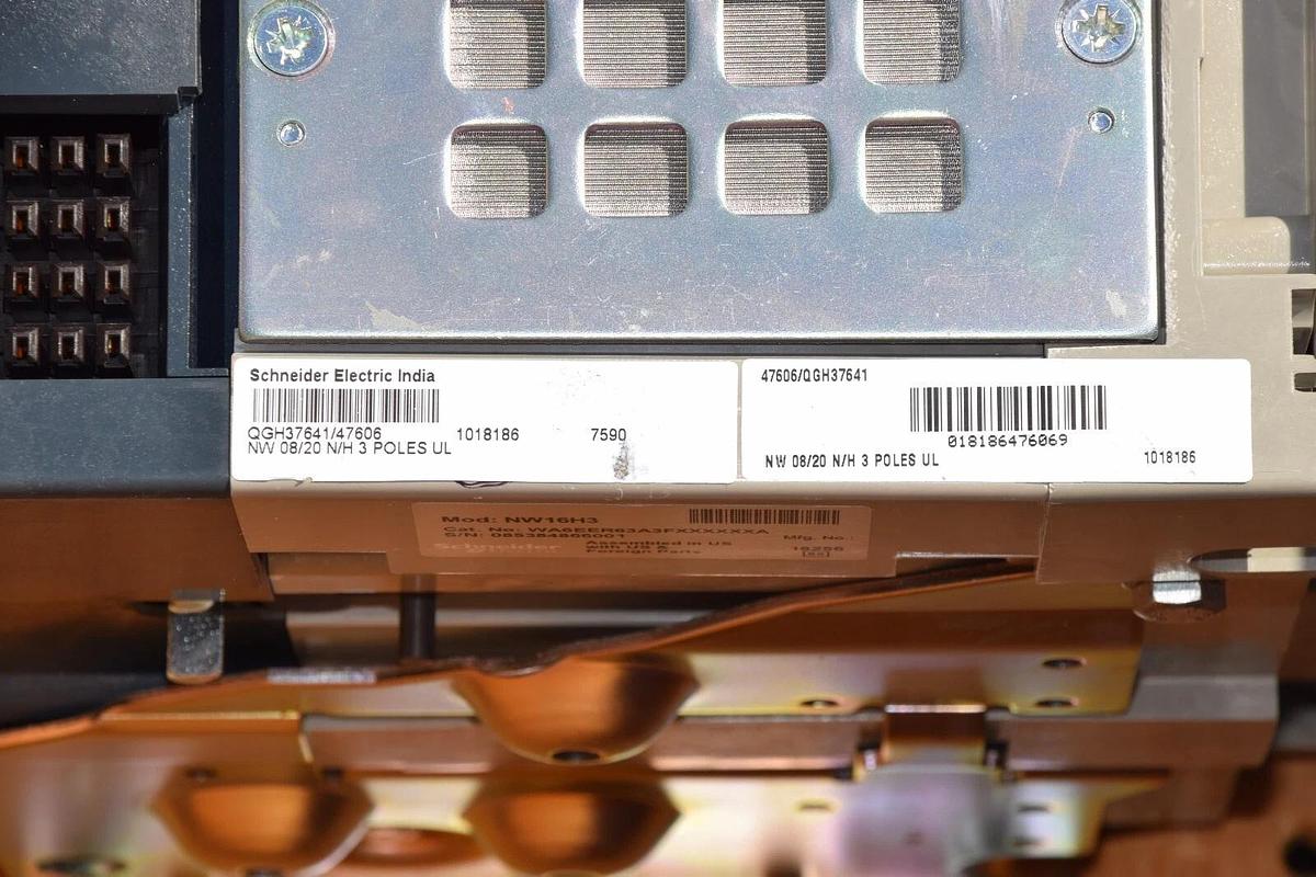 Square D Masterpact Breaker 1600A 1600 Amp NW16H3 WA6EER63A3FXXXXXXA (NEW)