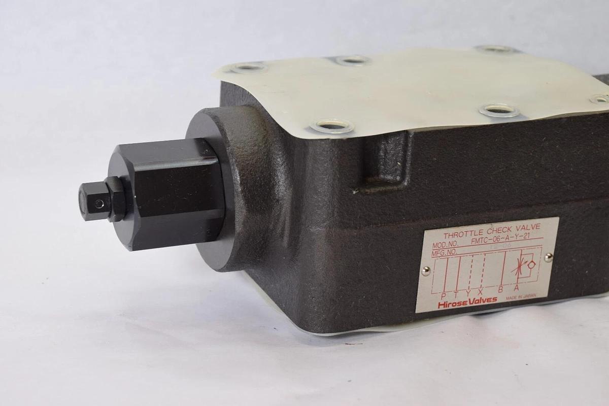 (NEW) HIROSE VALVES FMTC-06-A-Y-21 , FMTC06AY21 Throttle Check Valve