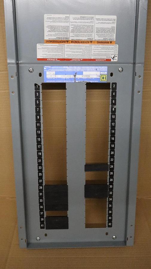 Square D Panelboard Interior Face Plate Breaker Cover NQ442L4C NWMB4LA *AS SHOWN