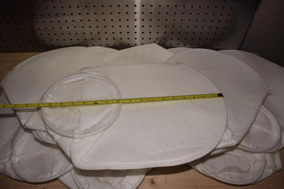 Used CAB Bag Filter Sock 100 MI, filter bag, 50-117C, 11-3/4" X 17" (Lot of 10 - NEW)