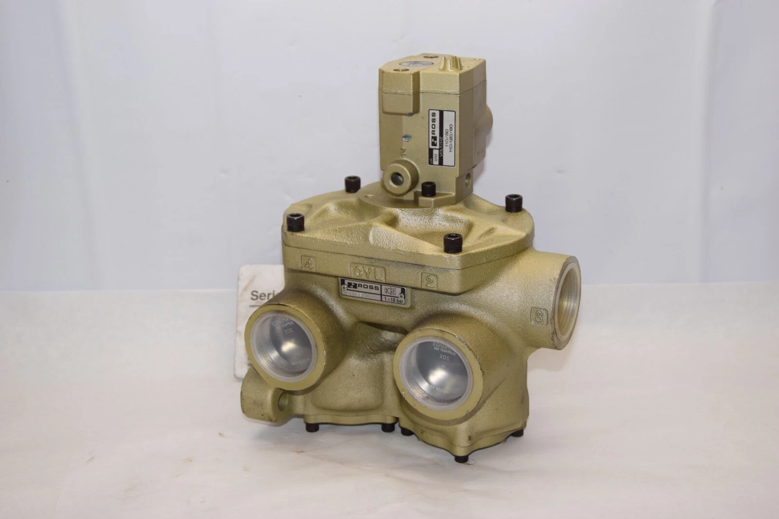 (NEW) ROSS 2776B8011 Ser. 27 1-10Bar 110V 4Way 2 POS Directional Control Valve